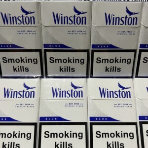 Winston KS blue (круглая пачка)